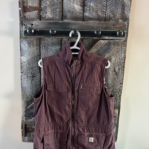 Women's Carhartt Vest Purple/Burgundy - Size Large (12-14)